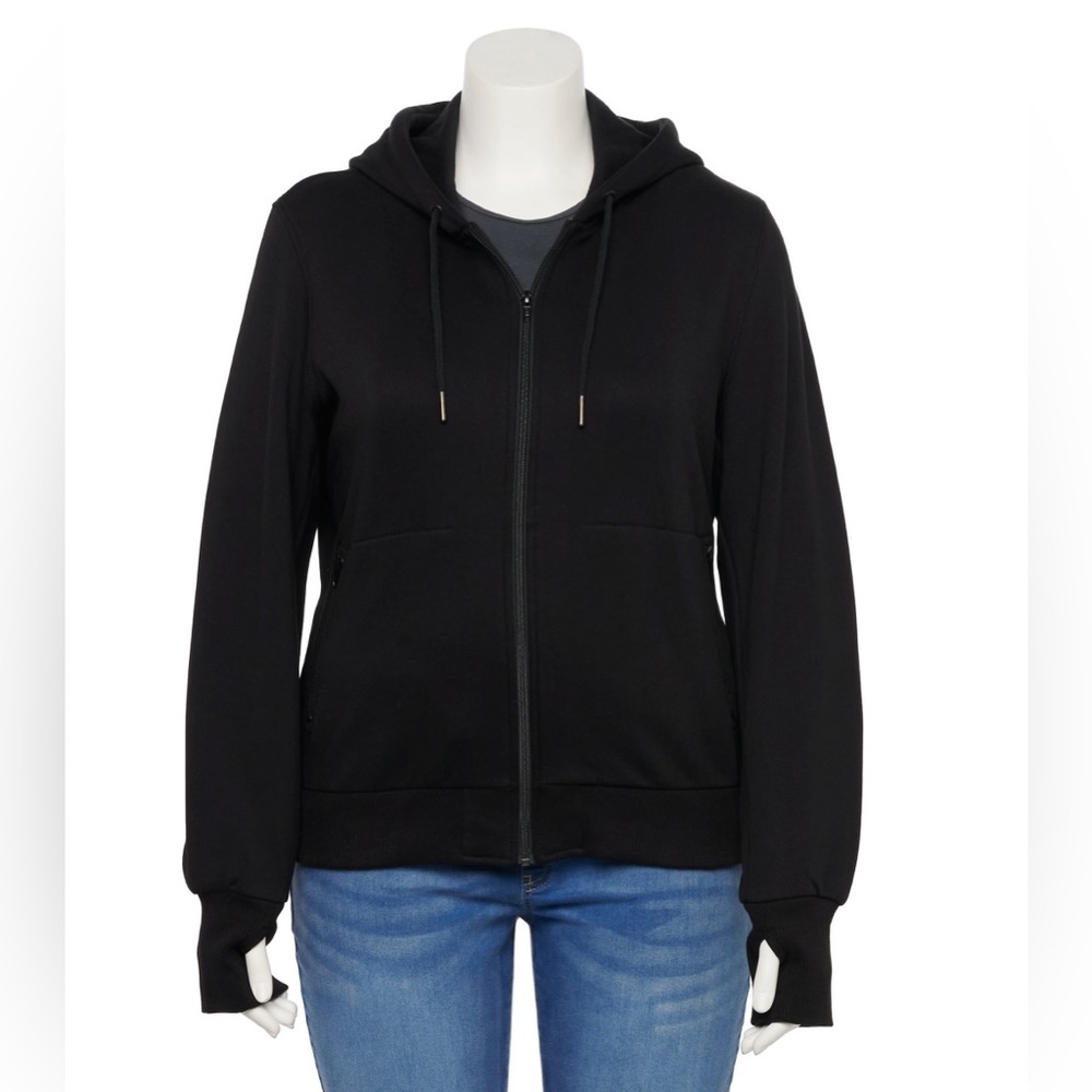 NWOT Whet Blu April Hoodie & Leather Jacket Size XL - Picture 3 of 8